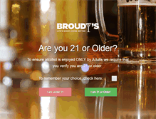 Tablet Screenshot of broudys.com